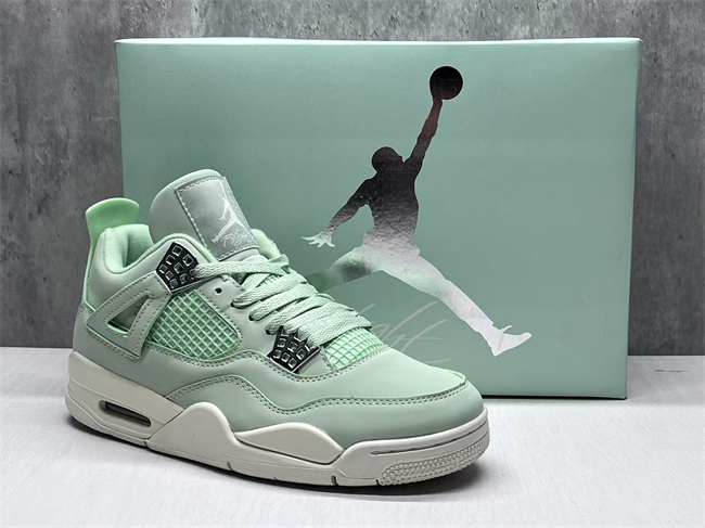 Men's Hot Sale Running weapon Air Jordan 4  'Seafoam Sail' Shoes 0227